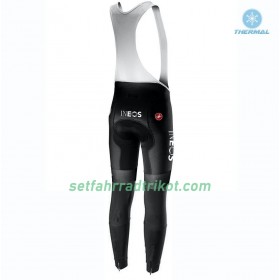 Radbekleidung Radtrikot Langarm + Lang Trägerhose 2019 TEAM INEOS Winter Thermal Fleece N001